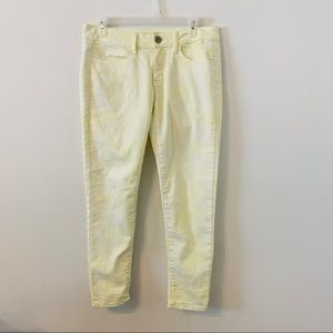 American Eagle Yellow Skinny Jeans Size 6